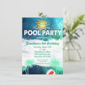 Invitation d'anniversaire pour la fête de la pisci (Debout devant)