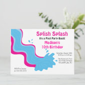 Invitation d'anniversaire pour la fête de la pisci (Debout devant)