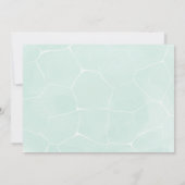 Invitation d'anniversaire pour la fête du Flamant  (Dos)