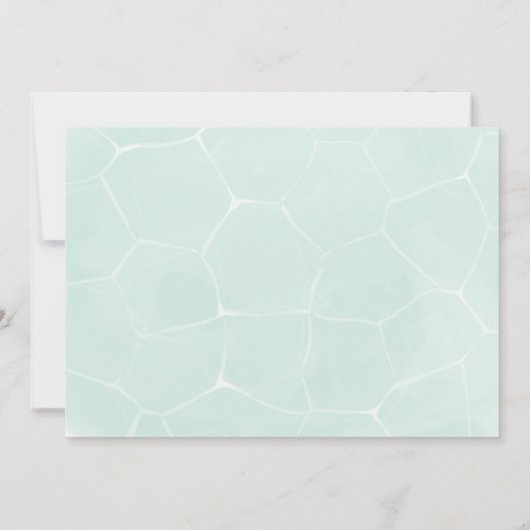 Invitation d'anniversaire pour la fête du Flamant  (Dos)