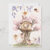 Invitation d'anniversaire pour la Maison de Fée de (Dos)