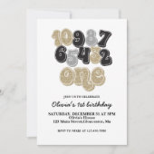 Invitation d'anniversaire pour la première année a (Devant)