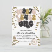 Invitation d'anniversaire pour la première année a (Debout devant)