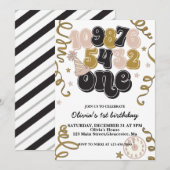 Invitation d'anniversaire pour la première année a (Devant / Derrière)
