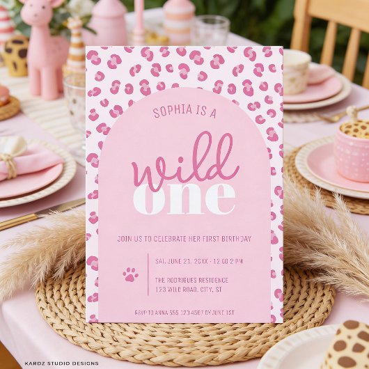 Invitation d'anniversaire pour la première année d