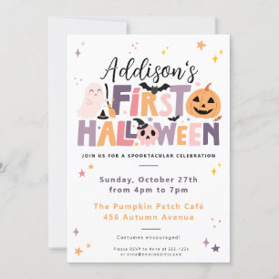 Invitation d'anniversaire pour la première fête de