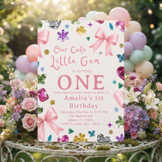Invitation d'anniversaire pour la première fille,