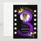 Invitation d'anniversaire pour la princesse MUA Th (Devant / Derrière)