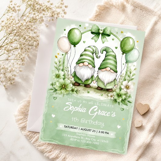 Invitation d'anniversaire pour le 1er anniversaire