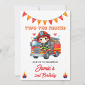 Invitation d'anniversaire pour le 2e anniversaire (Devant)