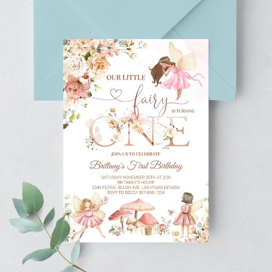 Invitation d'anniversaire pour le jardin de fleurs