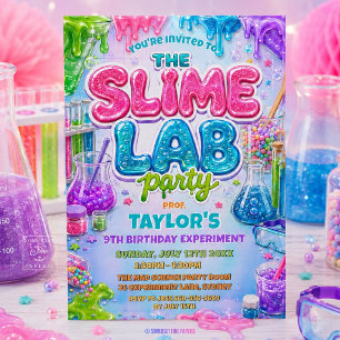 Invitation d'anniversaire pour le laboratoire de s
