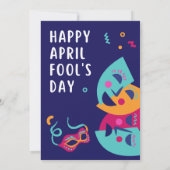 Invitation d'anniversaire pour le poisson d'avril (Dos)