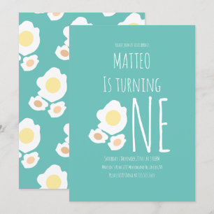 Invitation d'anniversaire pour le premier annivers