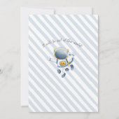 Invitation d'anniversaire pour le premier annivers (Dos)