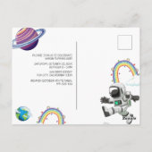 Invitation d'anniversaire pour le premier annivers (Dos)