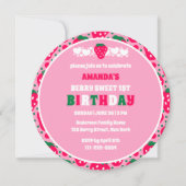 Invitation d'anniversaire pour le premier annivers (Devant)