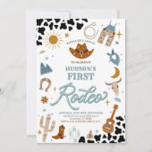 Invitation d'anniversaire pour le premier rodéo (Devant)