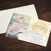 Invitation d'anniversaire pour le premier tour aut