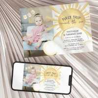 Invitation d'anniversaire pour le premier tour aut