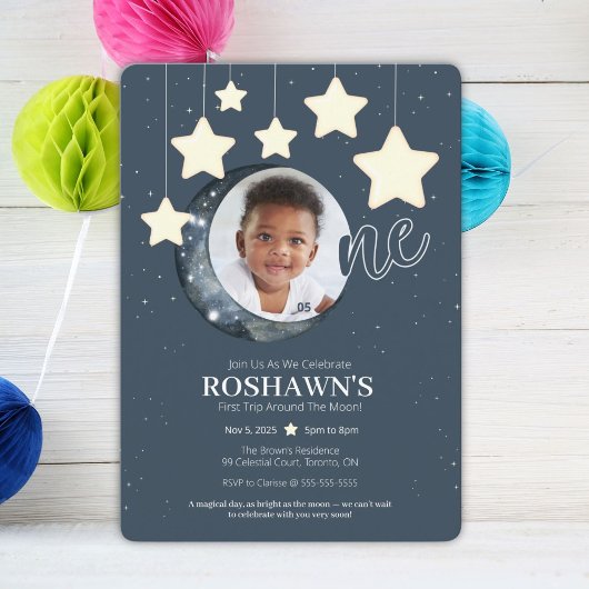 Invitation d'anniversaire pour le premier voyage a