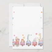 Invitation d'anniversaire pour le train Tchou Tcho (Dos)