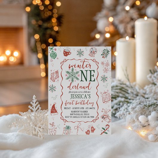 Invitation d'anniversaire pour le Winter ONEderlan