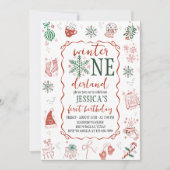 Invitation d'anniversaire pour le Winter ONEderlan (Devant)
