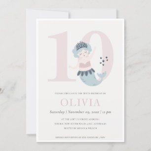 Invitation d'anniversaire pour les 10 ans de petit
