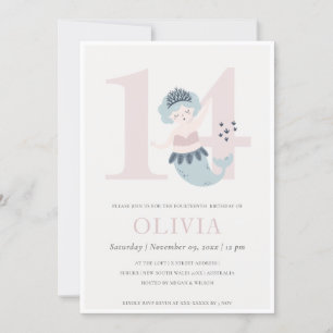 Invitation d'anniversaire pour les 14 ans de petit