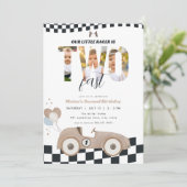 Invitation d'anniversaire pour les 2 ans de la voi (Debout devant)