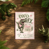 Invitation d'anniversaire pour les 2 ans de Pink T