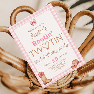 Invitation d'anniversaire pour les 2 ans de Rootin