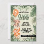Invitation d'anniversaire pour les 2 ans de tous l (Devant)
