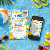 Invitation d'anniversaire pour les 2 ans d'été - D