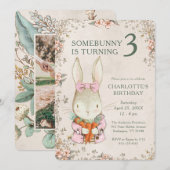 Invitation d'anniversaire pour les 3 ans de Somebu (Devant / Derrière)