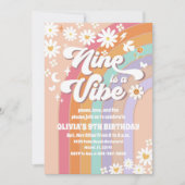 Invitation d'anniversaire pour les 9 ans avec arc- (Devant)