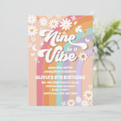 Invitation d'anniversaire pour les 9 ans avec arc- (Debout devant)