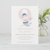 Invitation d'anniversaire pour les 9 ans de petite (Debout devant)