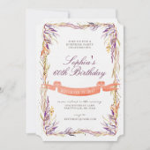 Invitation d'anniversaire pour les adultes d'autom (Devant)