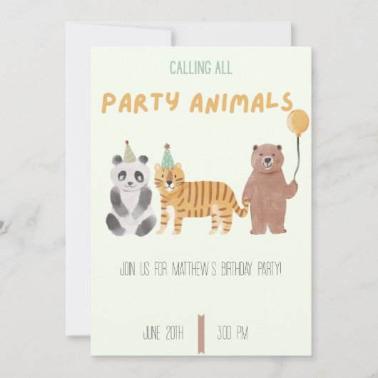Invitation d'anniversaire pour les amateurs d'anim (Devant)