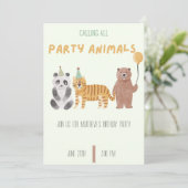 Invitation d'anniversaire pour les amateurs d'anim (Debout devant)