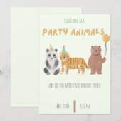 Invitation d'anniversaire pour les amateurs d'anim (Devant / Derrière)