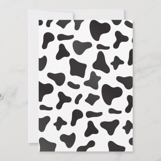 Invitation d'anniversaire pour les animaux de ferm (Dos)