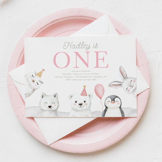 Invitation d'anniversaire pour les animaux de l'Ar