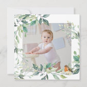 Invitation d'anniversaire pour les animaux foresti (Dos)