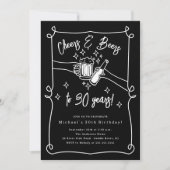 Invitation d'anniversaire pour les bières (Devant)