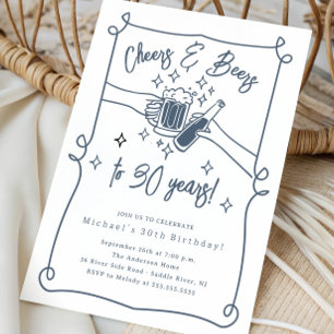 Invitation d'anniversaire pour les bières