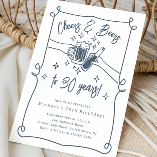 Invitation d'anniversaire pour les bières