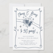 Invitation d'anniversaire pour les bières (Devant)